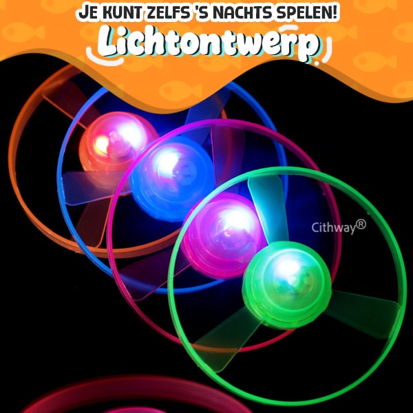 Cithway® Verlichte vliegende schijf-werper kattenspeeltje